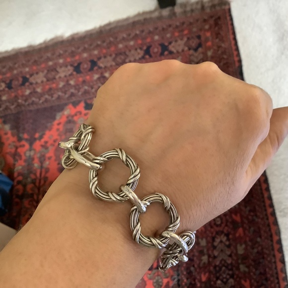 Peter Thomas Roth Signature Classic Sterling Silver Link Bracelet SZ M - Picture 15 of 16